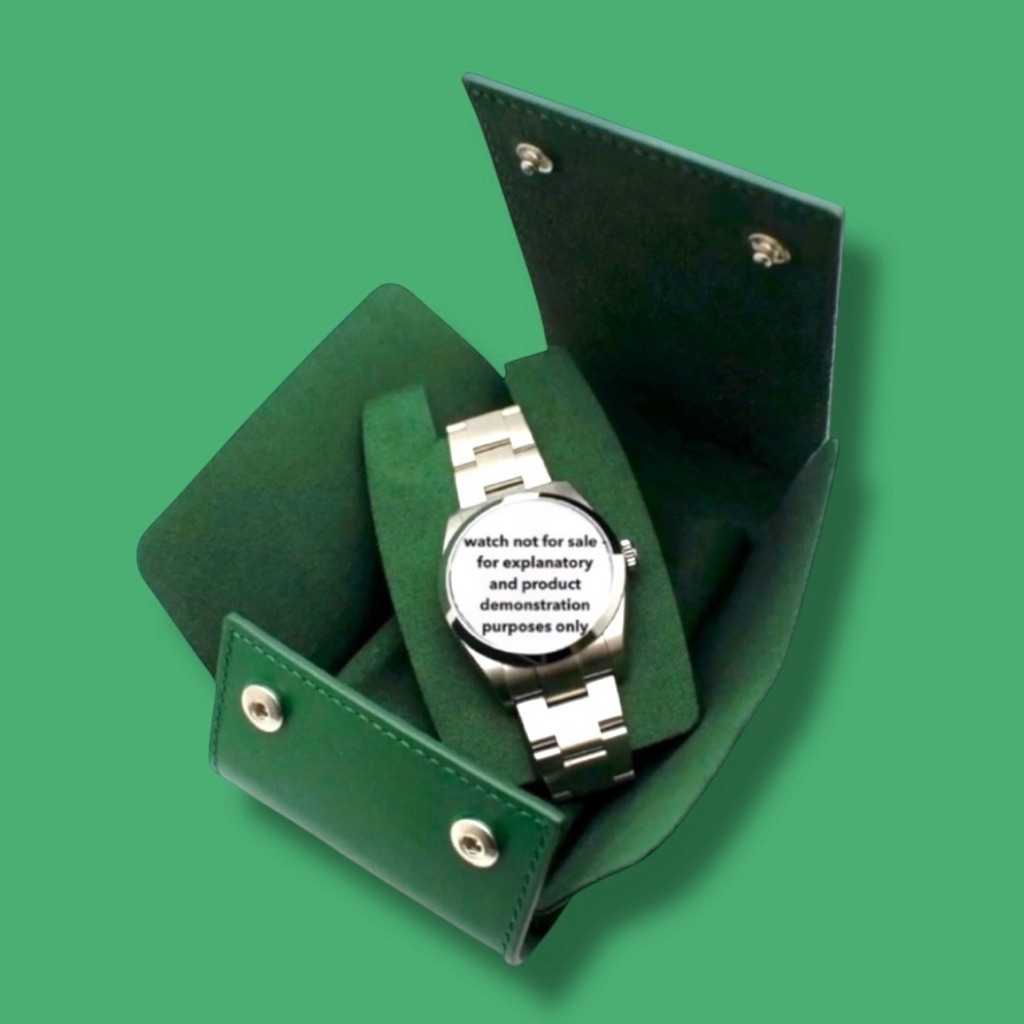 Rolex Soft Travel Watch Case Pouch Green Pouch Only Unisex